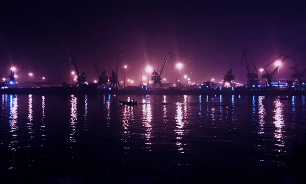 Port in&nbsp;Bandar-e Anzali, Iran