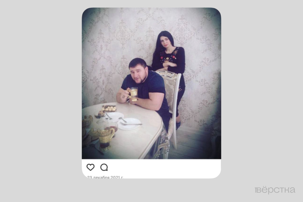 Чингизхан Шабазов с Марией Смелой в декабре 2021 года.