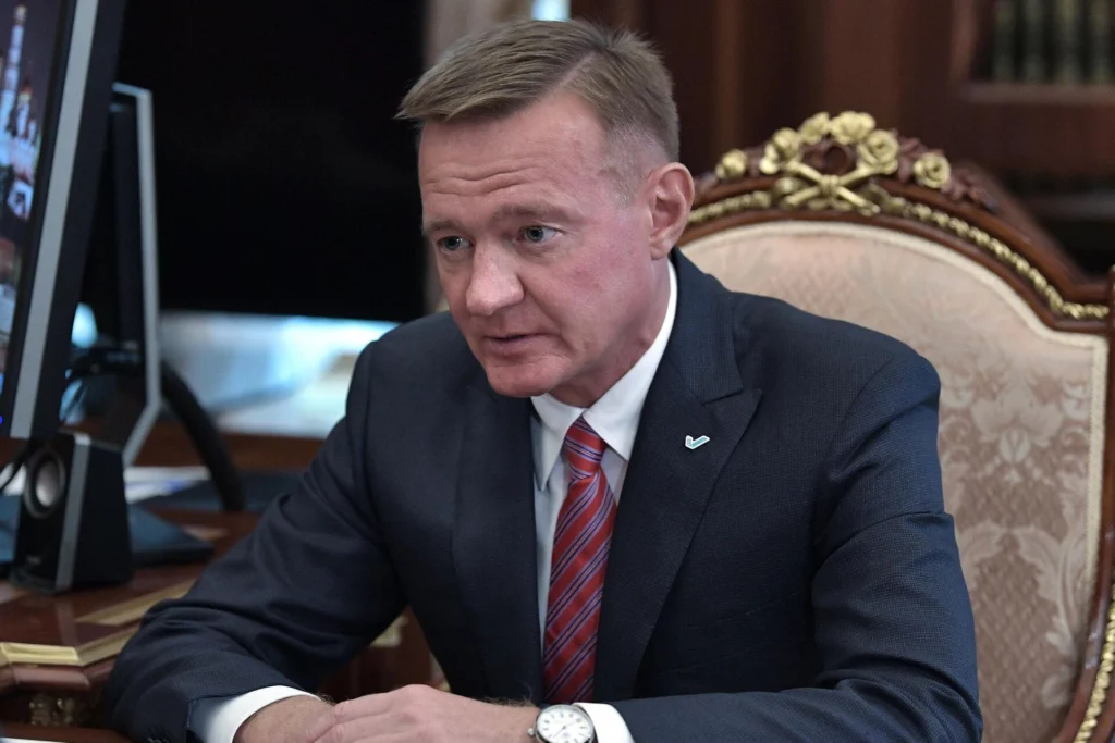 Роман Старовойт на встрече с Владимиром Путиным.