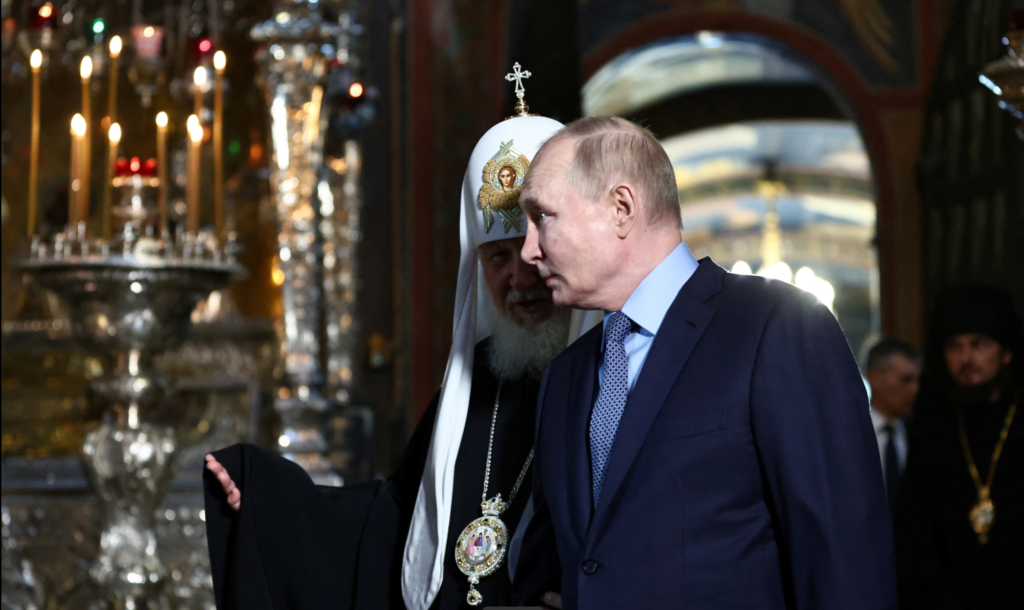 Патриарх Кирилл и&nbsp;Владимир Путин