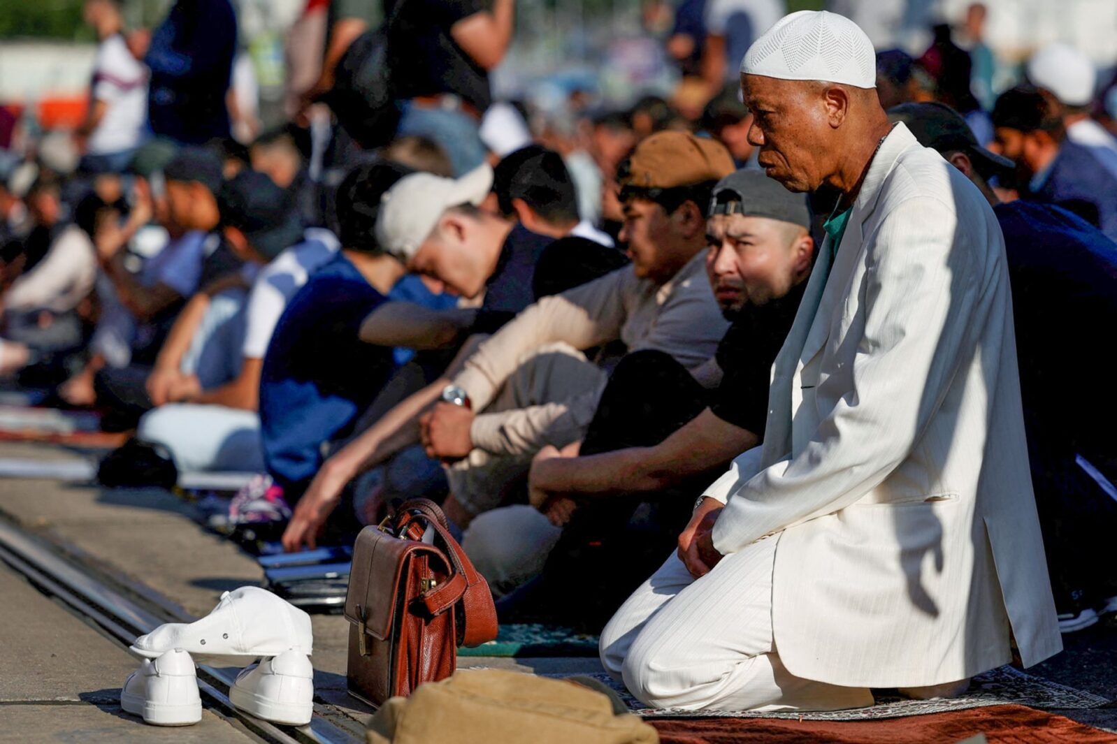 Курбан-байрам возле Соборной мечети в&nbsp;Москве