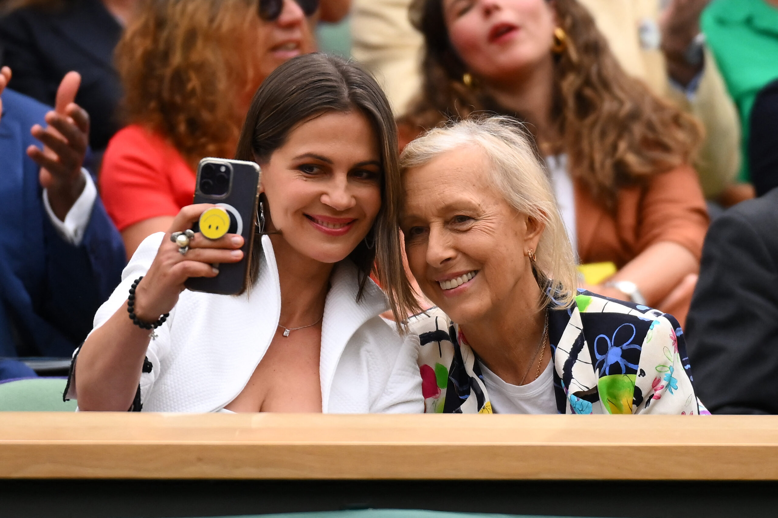 Мартина Навратилова и Юлия Лемингова на женской финале Уимблдонского турнира в 2023-м в Лондоне