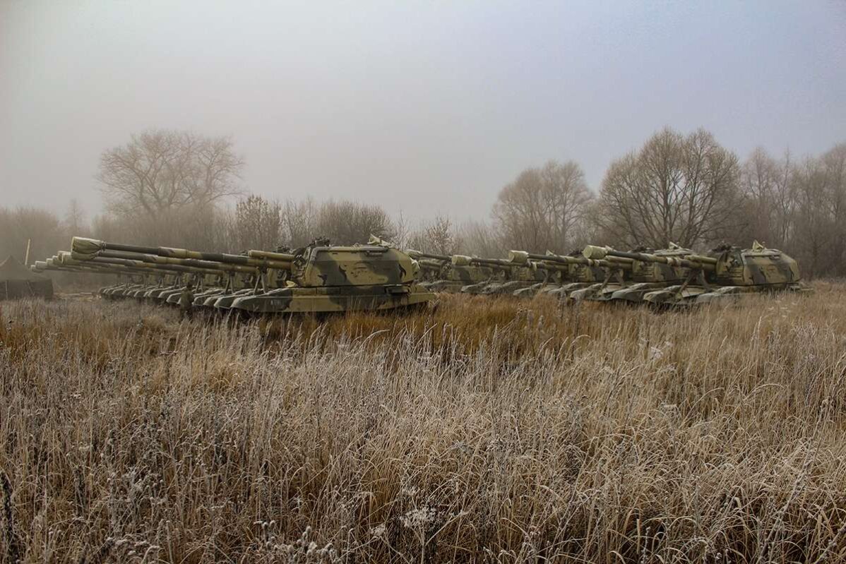 САУ 856-го полка, дислоцировавшегося в&nbsp;воинскую часть 23857&nbsp;в&nbsp;городе Почеп Брянской области