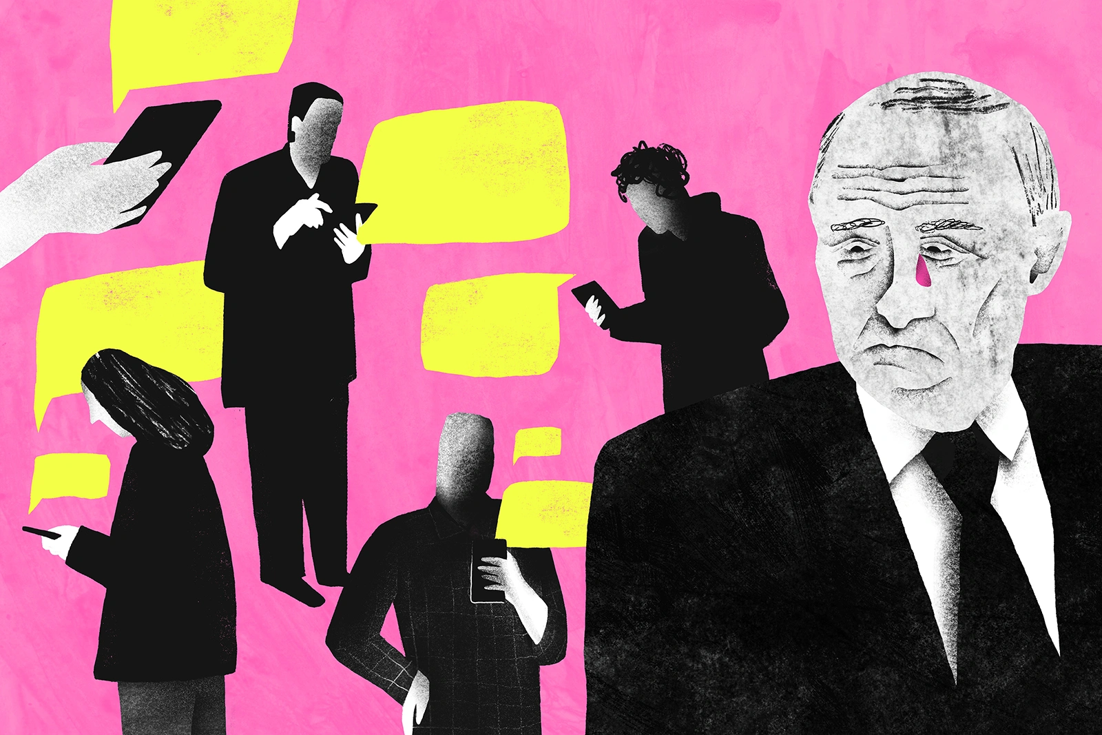 Оскорбление Путина: оштрафовать или арестовать могут за слово «Путлер» или портрет президента с траурной лентой