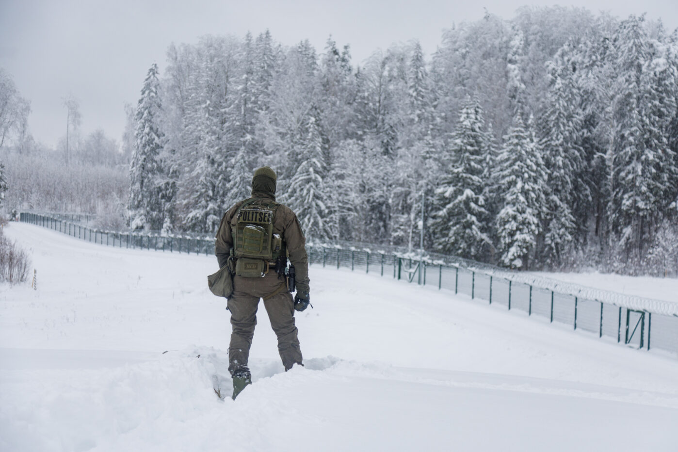 Оборонительная линия на границе между Эстонией и Россией
