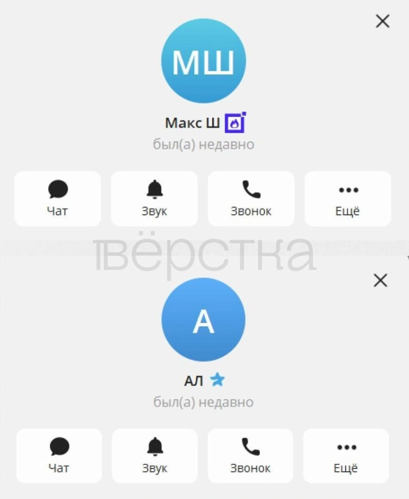 Главы Минцифры Максут Шадаев и&nbsp;Роскомнадзора &nbsp;Андрей Липов продолжают пользоваться Telegram